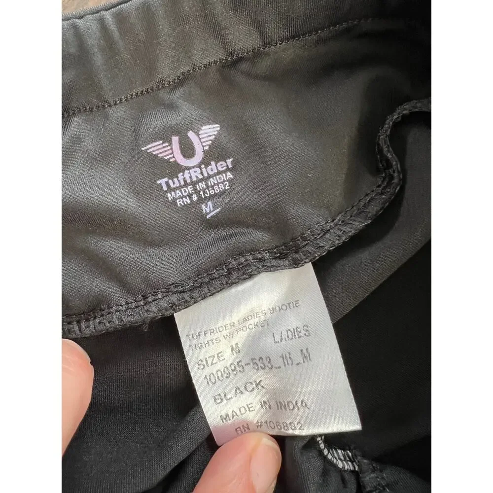 Tuff rider Equestrian black pocket riding tights - Picture 3 of 3